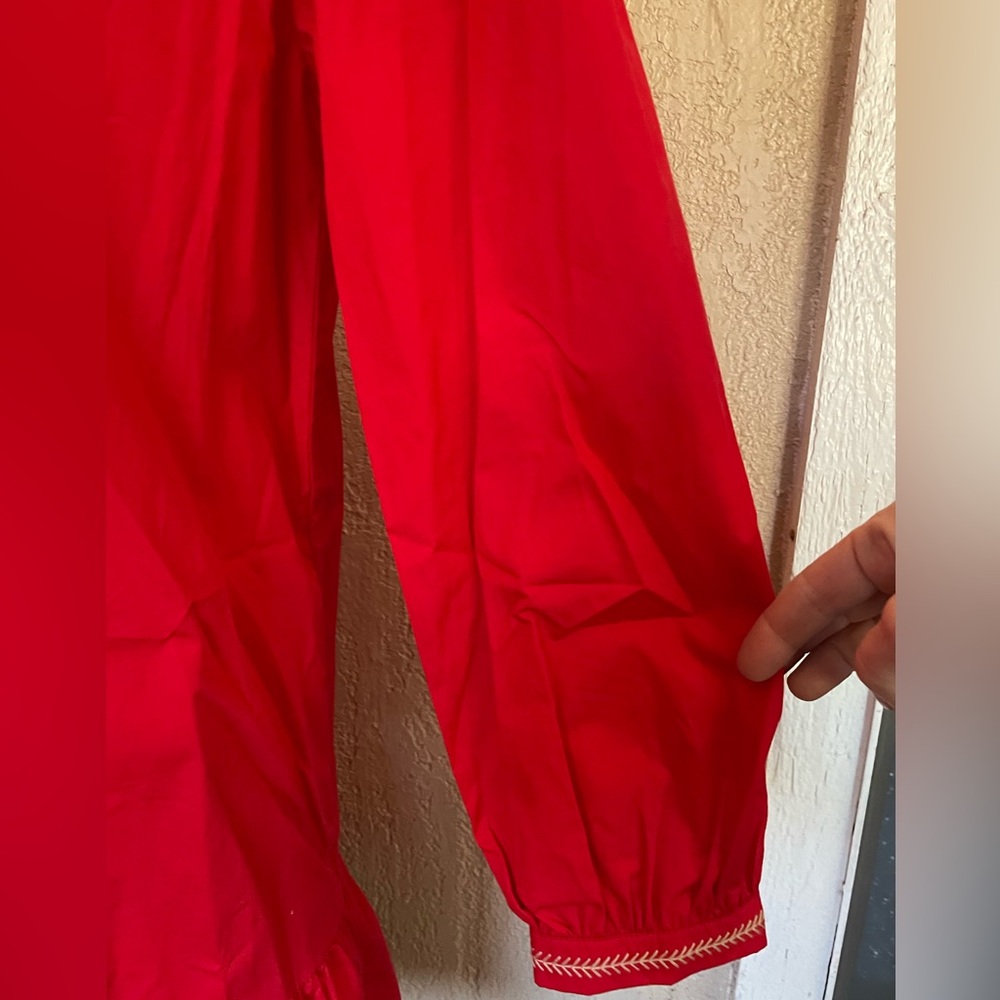 JODIFL Red Long Sleeve Dress - Picture 4 of 5